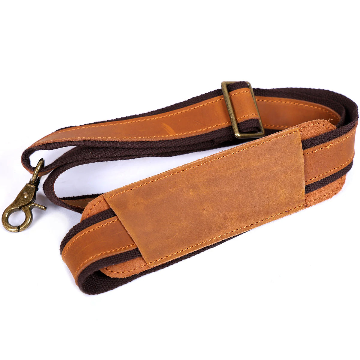 Men's Full Grain Leather Briefcase Laptop Bag