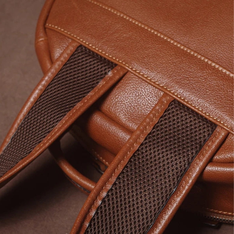 Luxury Leather Laptop Travel Backpack - Premium Professional Business Backpacks