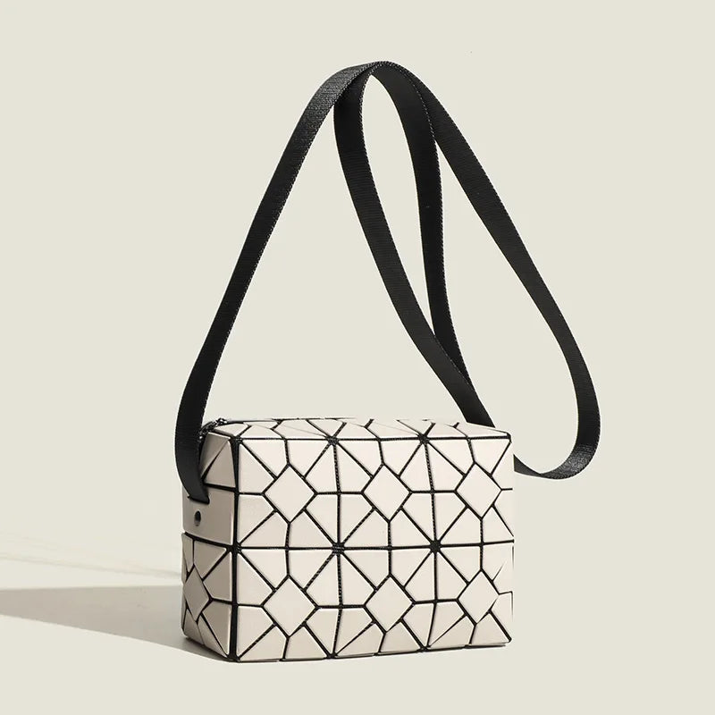 Women Geometry Design Shoulder Handbag - Geometric Luxury Crossbody Bag