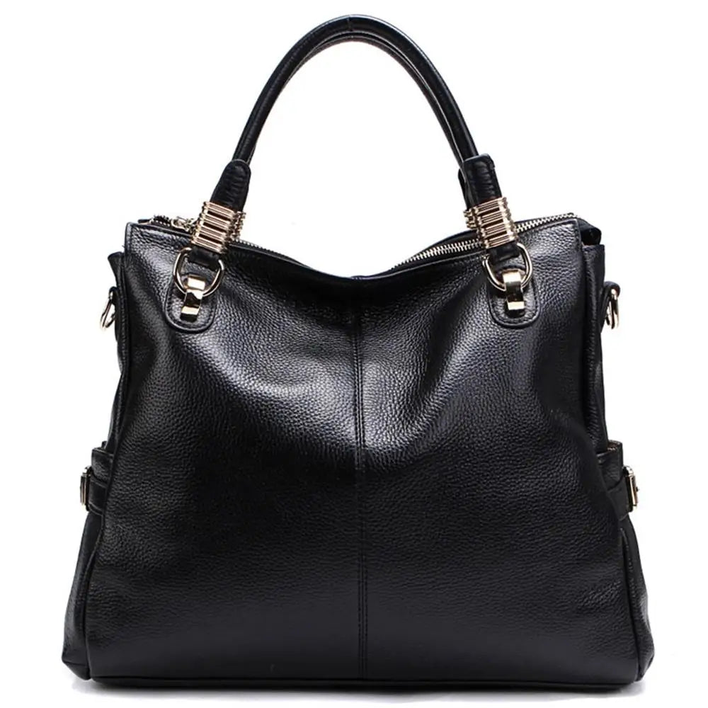 Classic Wild Leather Handbag - Stylish First Layer Cowhide Bag