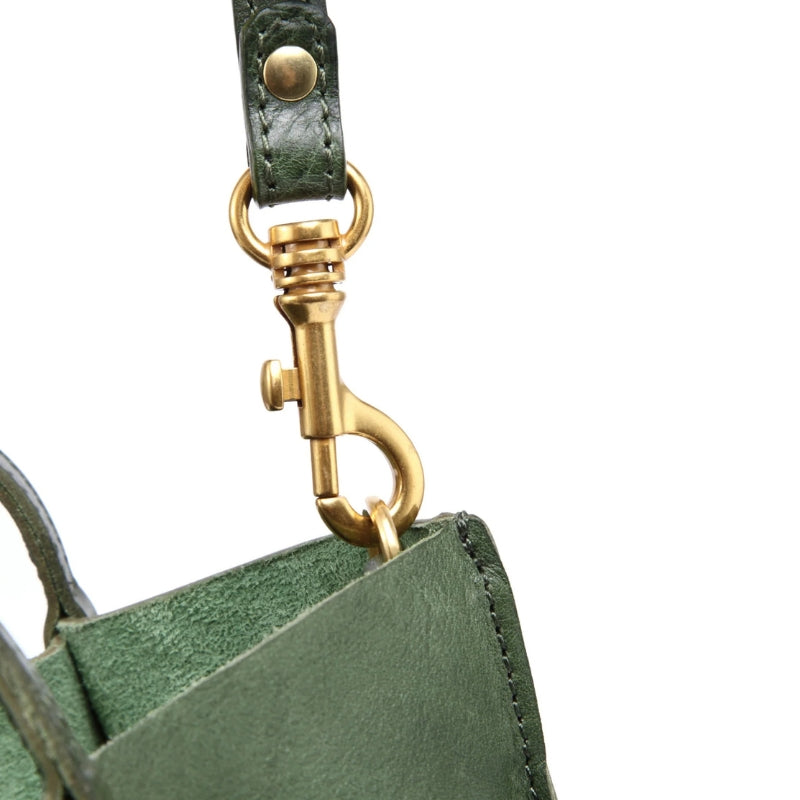 Premium Cowhide Leather Shoulder Tote Bag - Modern Bucket Style Shoulder Bags