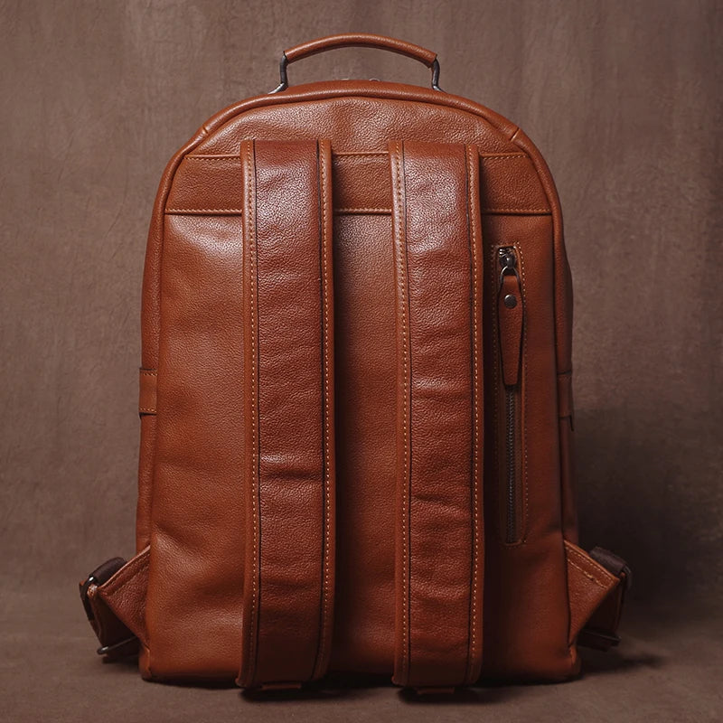 Luxury Leather Laptop Travel Backpack - Premium Professional Business Backpacks