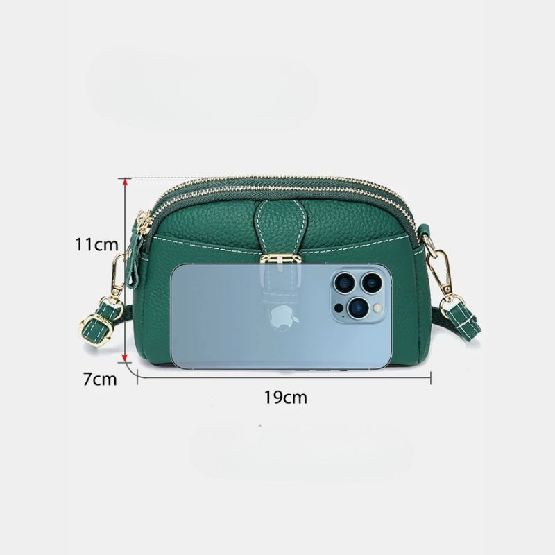 Women’s Leather Wristlet Crossbody Phone Bag