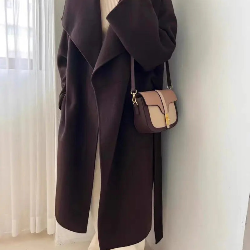 Women Luxury First Layer Saddle Bag - Compact Shoulder Crossbody Bags