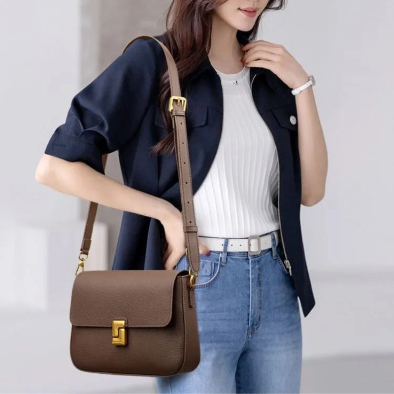Vintage Inspired Women's Retro Shoulder Bag - Classic Leather Messenger Bags
