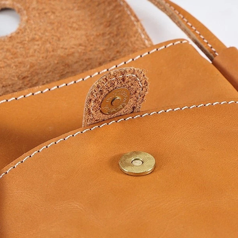 Women Trendy Leather Mini Crossbody Bag - Minimalist Phone Satchel Bags