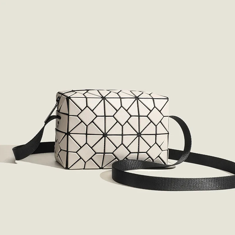 Women Geometry Design Shoulder Handbag - Geometric Luxury Crossbody Bag