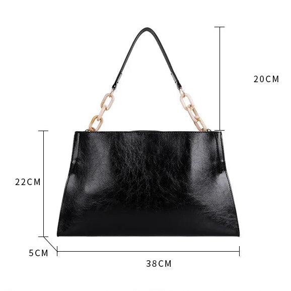 Stylish Women's Shoulder Bag - Soft Synthetic Leather Crossbody Bag