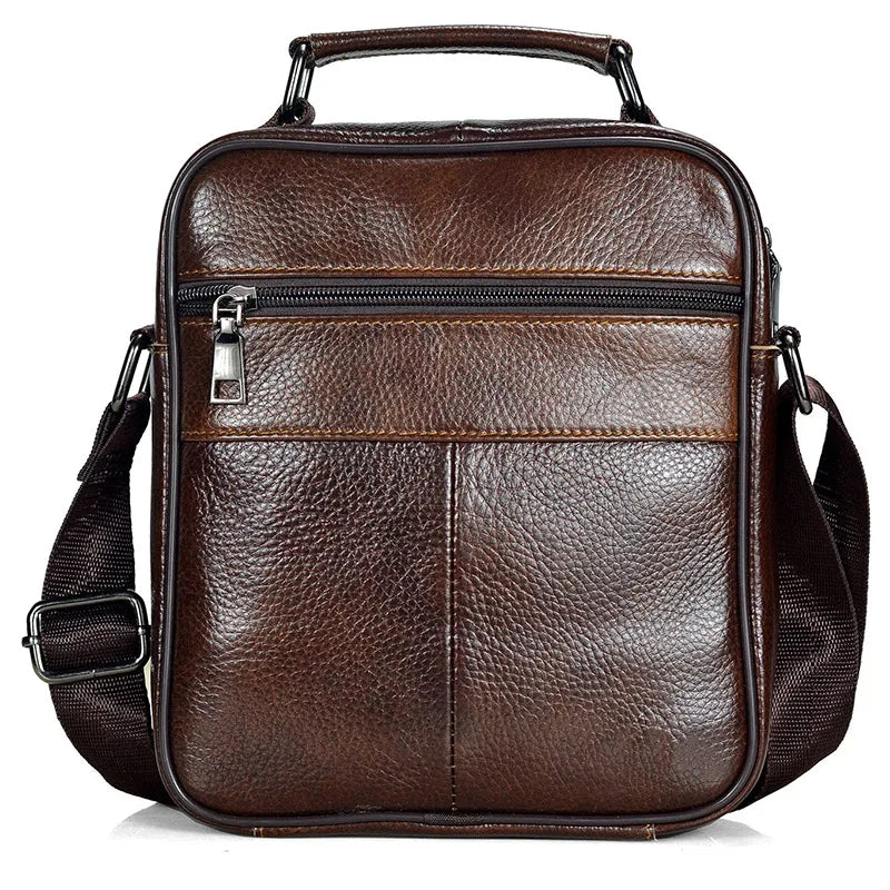 Retro Soft Cowhide Leather Crossbody - Mini Pad Boy Shoulder Bag