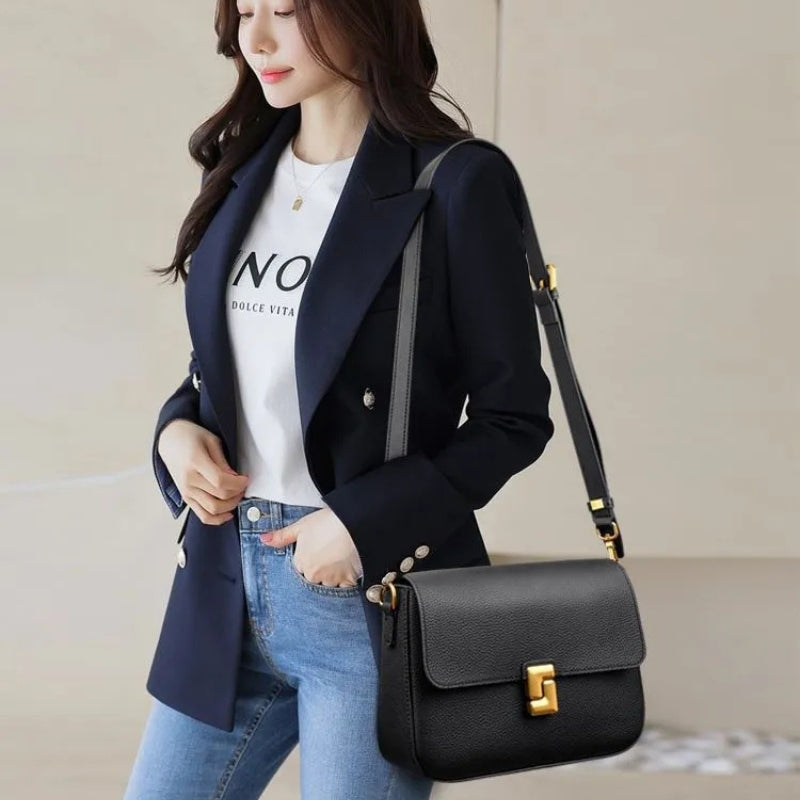 Vintage Inspired Women's Retro Shoulder Bag - Classic Leather Messenger Bags