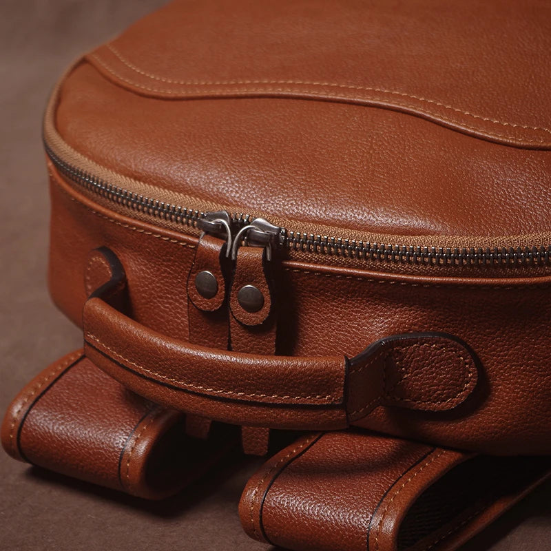 Luxury Leather Laptop Travel Backpack - Premium Professional Business Backpacks