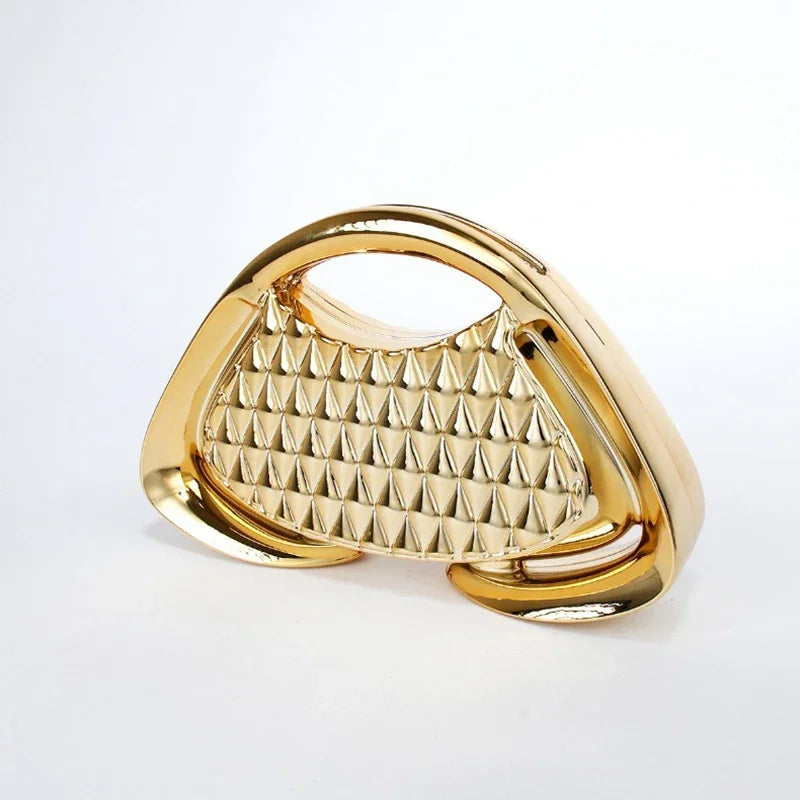 Women Top Handle Design Luxury Coin Purse - Elegant Acrylic Clip Crossbody Bag