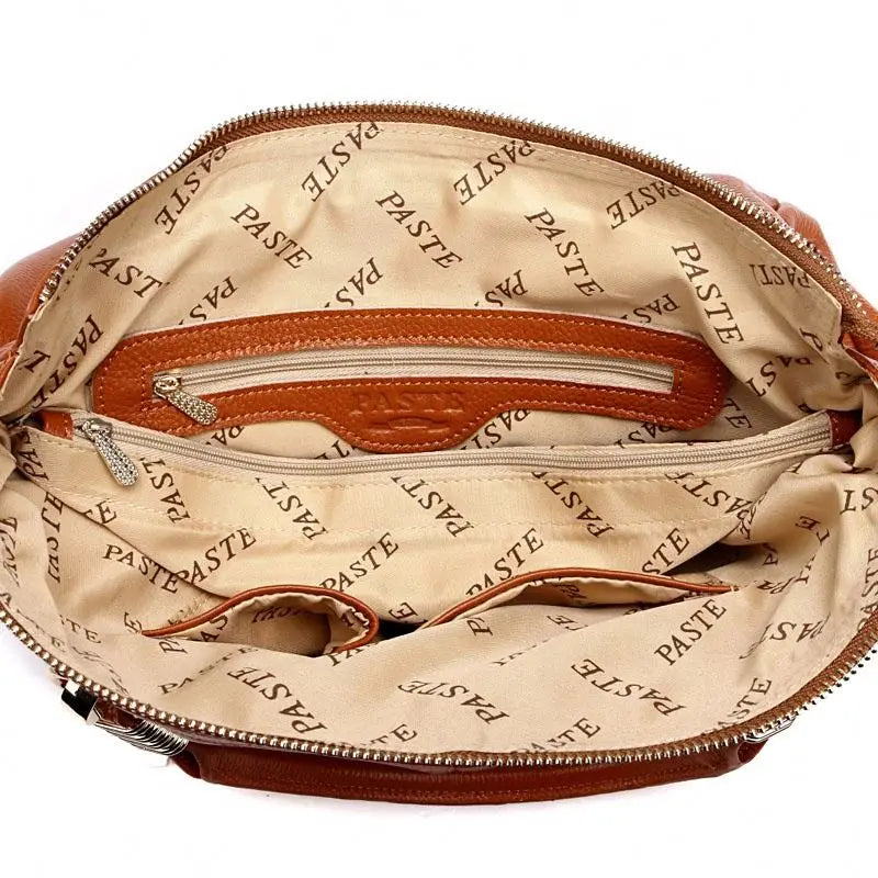 Classic Wild Leather Handbag - Stylish First Layer Cowhide Bag