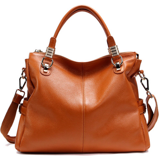Classic Wild Leather Handbag - Stylish First Layer Cowhide Bag