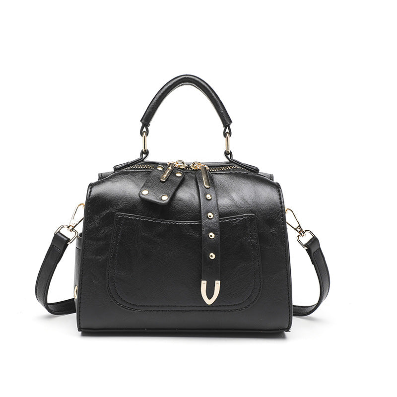 Women's Retro Shoulder Bag - Vintage Leather Crossbody Handbag