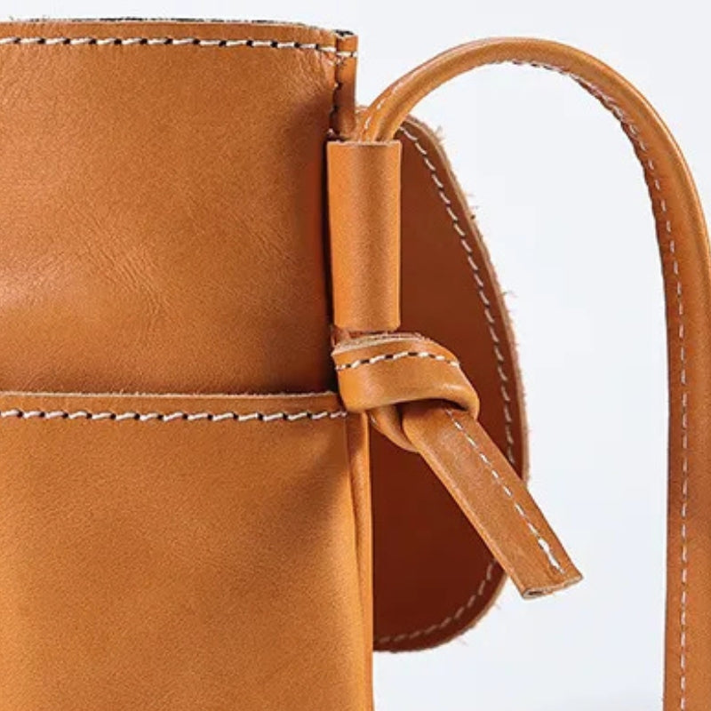 Women Trendy Leather Mini Crossbody Bag - Minimalist Phone Satchel Bags