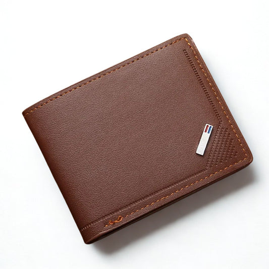 Luxury Handmade Leather Bifold Wallet - Vintage Premium Money Bag