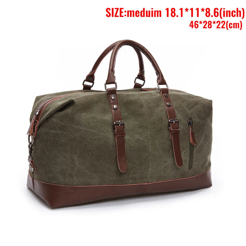 Canvas Men's Carry-On Luggage and Duffel Bag