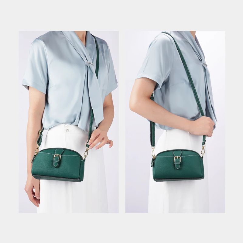 Women’s Leather Wristlet Crossbody Phone Bag