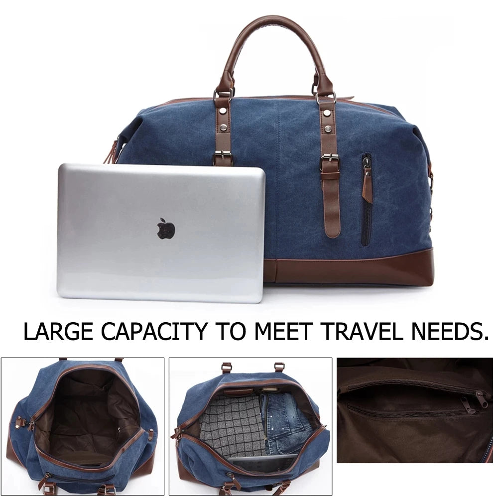 Canvas Men's Carry-On Luggage and Duffel Bag