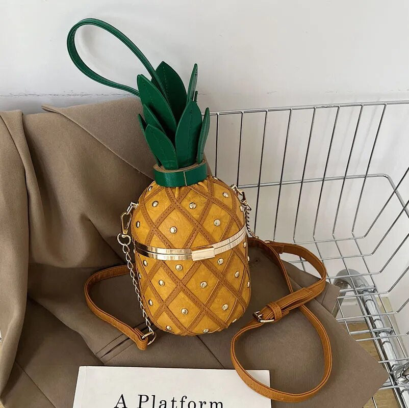 Cute Pineapple Design Shoulder Bag