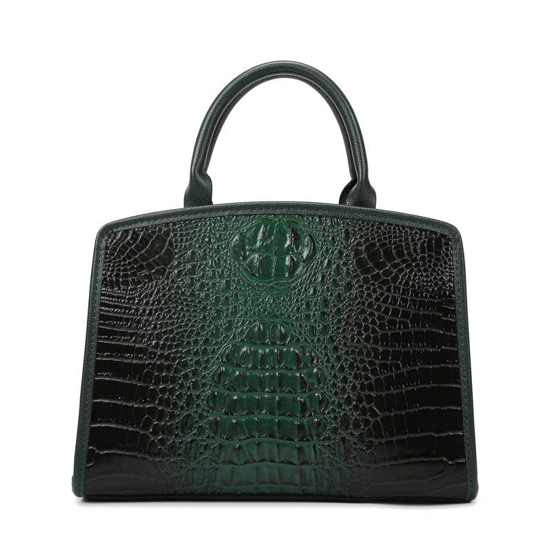 Exquisite Crocodile Pattern Luxury Handbag