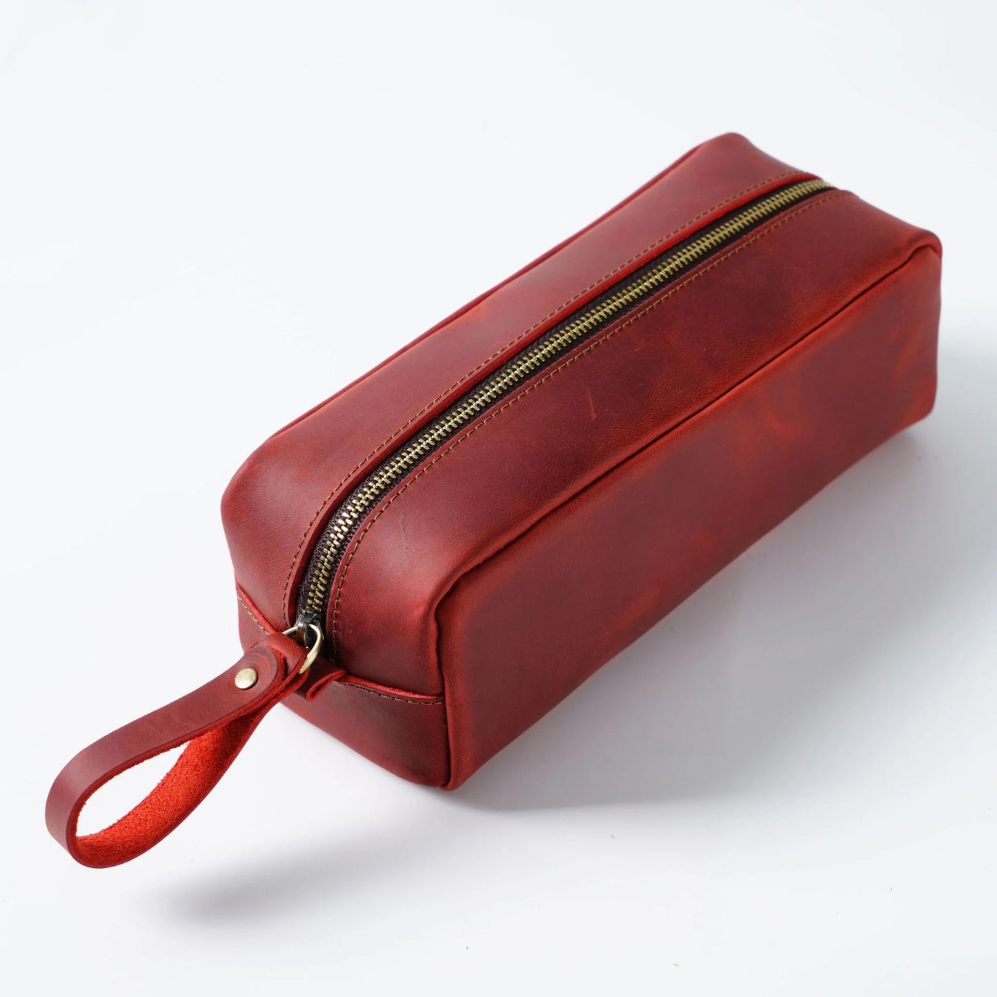 Genuine Leather Pen Pouch Stationery Storage