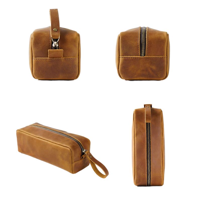 Genuine Leather Pen Pouch Stationery Storage