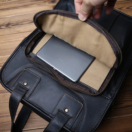 Custom Leather Briefcases - Custom Made Leather Briefcase