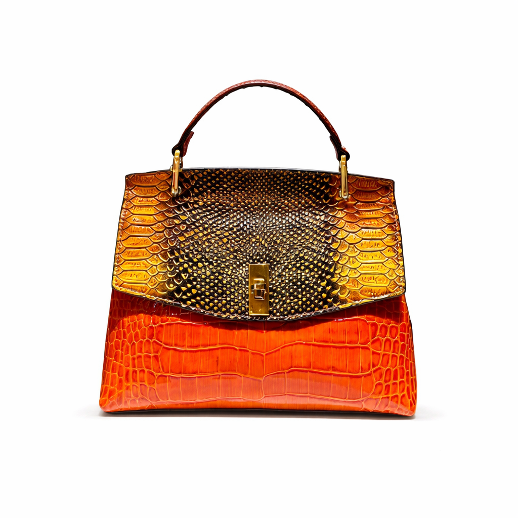 Luxury Crocodile Print Synthetic Leather Crossbody Bag for Women