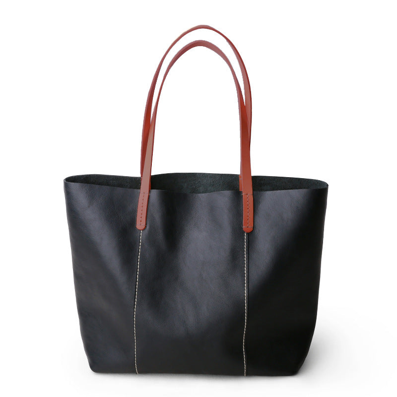 Luxury Genuine Leather Casual Tote Bag