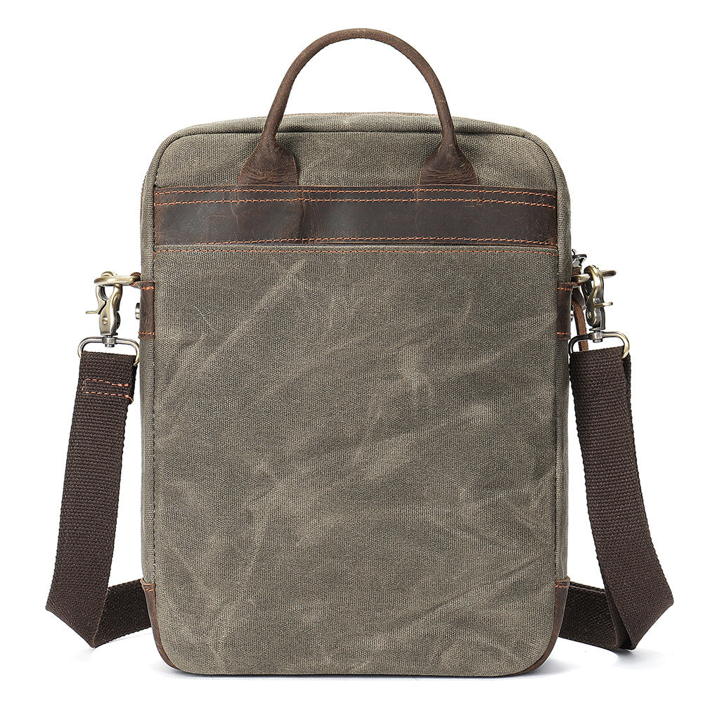 Men's Washed Canvas Crossbody Bag