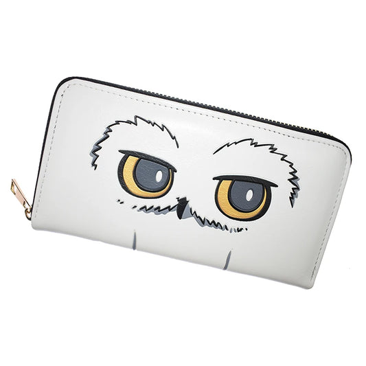 Vintage Owl Print Long Wallet With Card Holder