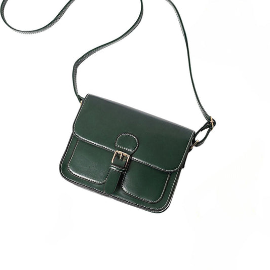 Soft Leather Crossbody Messenger Bag - Scraften