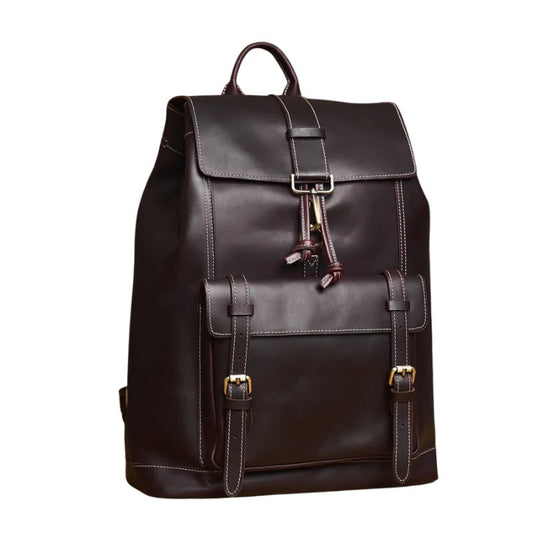 Stylish & Durable Premium Men's Genuine Leather Backpack