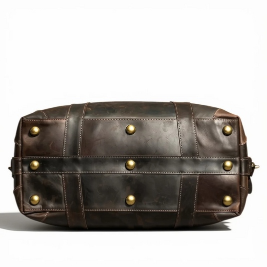 Men's Genuine Leather Duffle Travelling Handbags - Vintage Men's Shoulder Bag