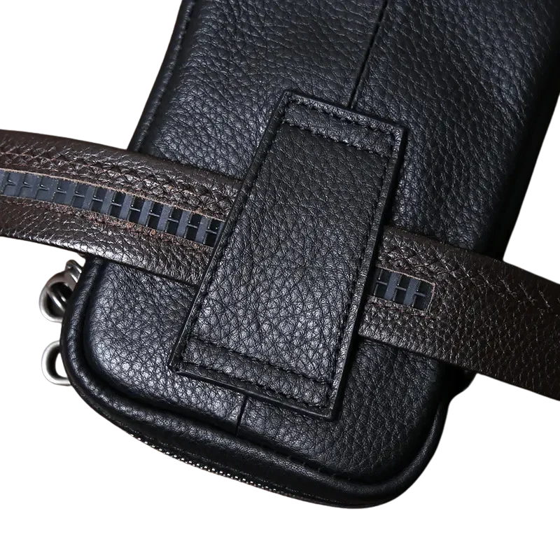 Urban Style Casual Small Crossbody Bag - Top-Layer Cowhide Compact Bag