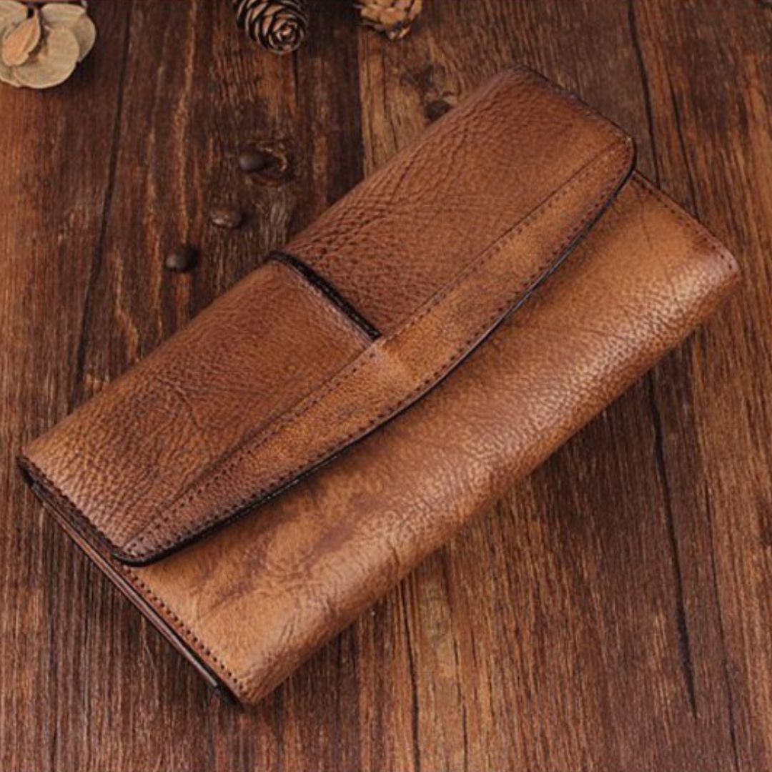 Vintage Leather Wallet: Short Slim Unisex Design for Men and Women - Scraften