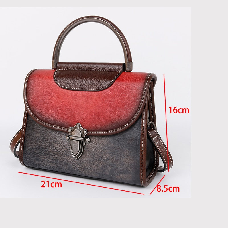 Women's Vintage Leather Cross Shoulder Bag