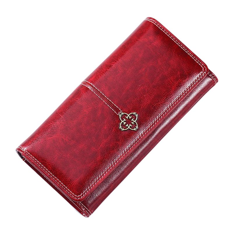 Women's Leather luxury Long Wallet