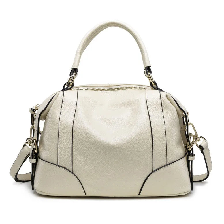 Top Layer Cowhide Handbag – All-Match Genuine Leather Bag for Women
