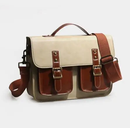 Retro Leather Women backpacks Shoulder Bag - Laptop Business Handbags