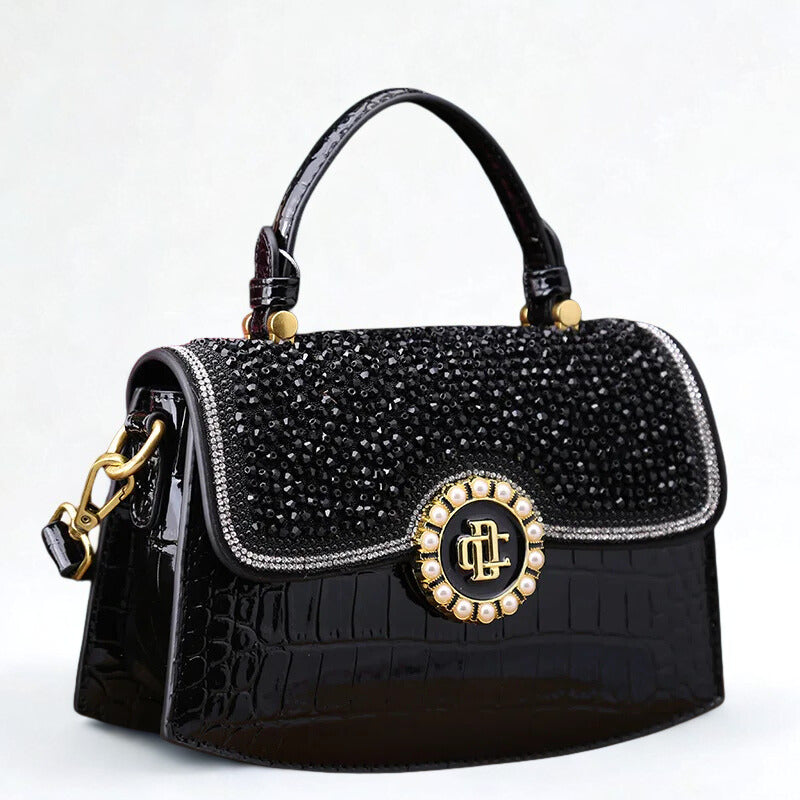 Crocodile Pattern Genuine Leather Women's Handbags - Portable Shell Tote Bags