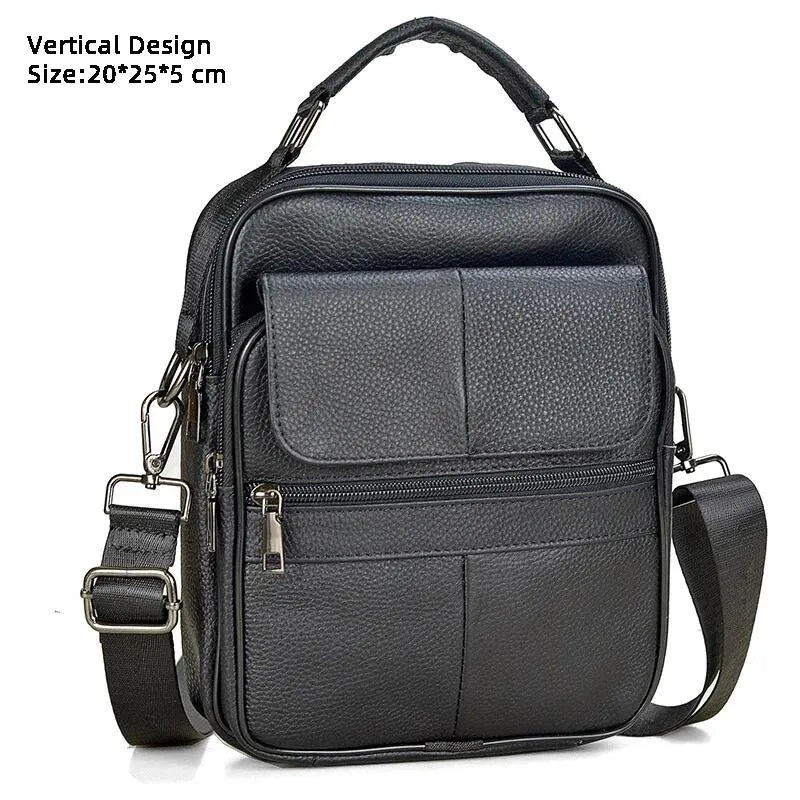 Retro Soft Cowhide Leather Crossbody - Mini Pad Boy Shoulder Bag