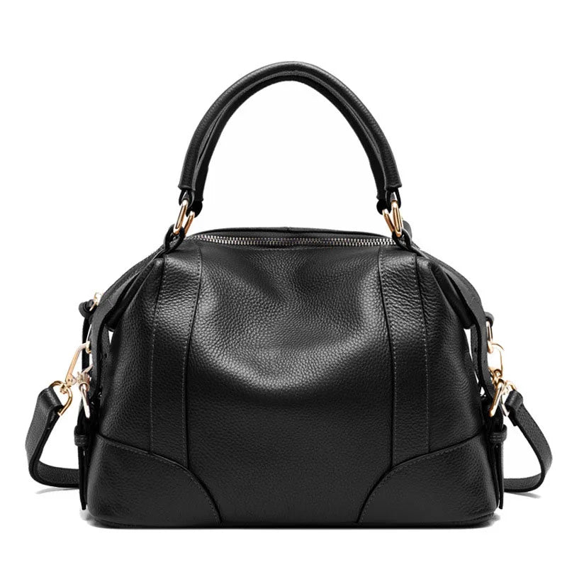 Top Layer Cowhide Handbag – All-Match Genuine Leather Bag for Women