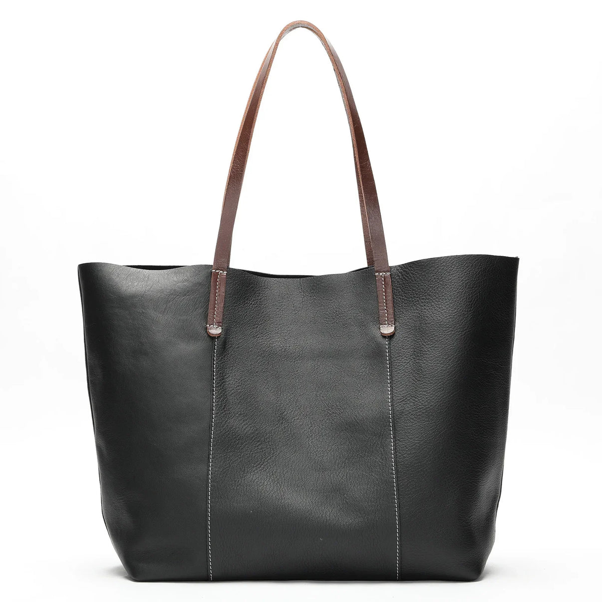 Woven Leather Tote Bag – Large Capacity Handbag for Women main image 0