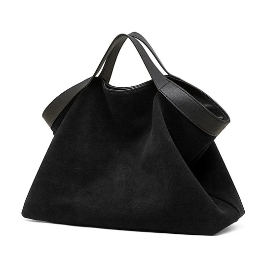 Lage Capacity Female Shoulder Crossbody Bag - Cowhide Commuting Handbags