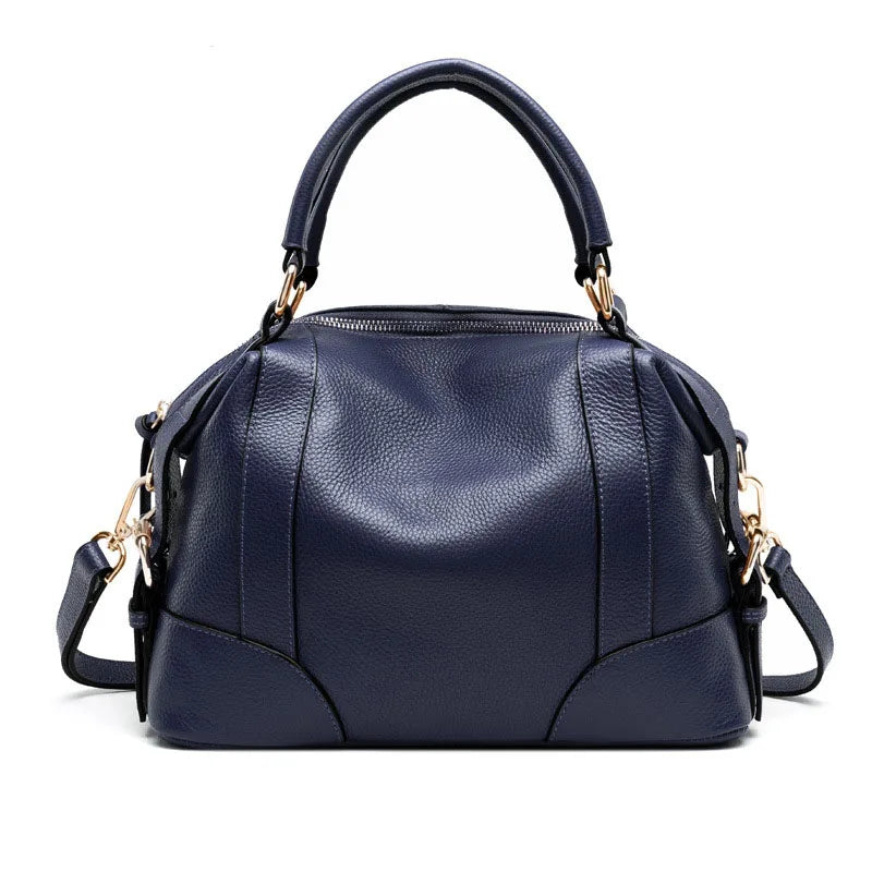 Top Layer Cowhide Handbag – All-Match Genuine Leather Bag for Women