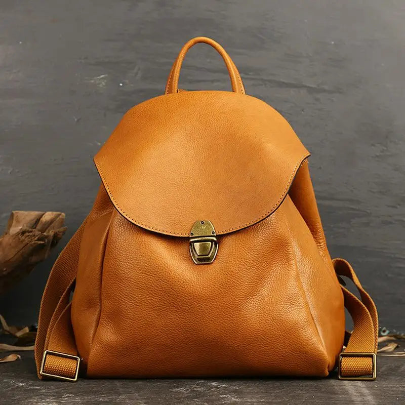 Luxury Retro Leather Women’s Backpack