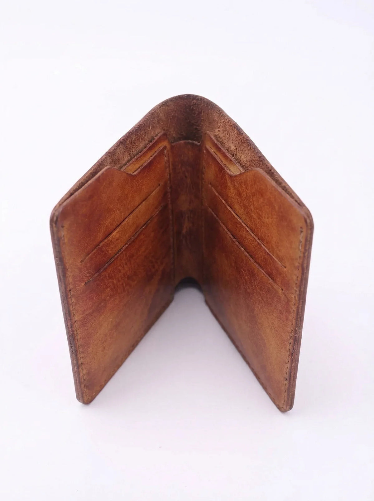 Vintage Genuine Leather Men Wallet - Large Capacity Durable Card Holder Money Clips